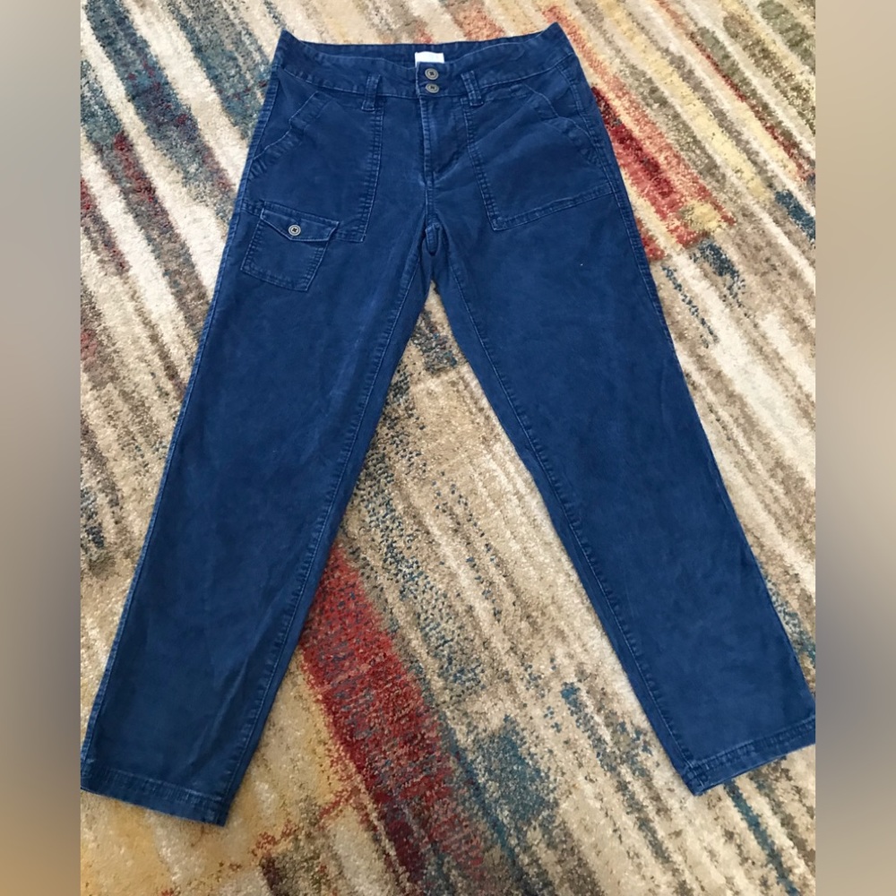 Corduroy pants.